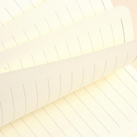 Bloc-notes A5 à spirale - Couverture en tissu avec finition brodée - Design avec petite poche - Édition cadeau