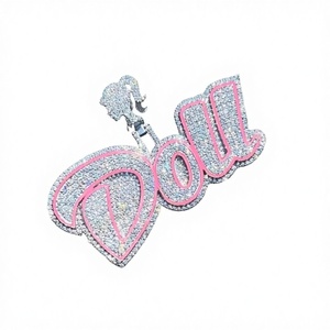 Colgante con Incrustaciones de Moissanita VVS1 para Mujer, Joyería Hip Hop Personalizable, Plata 925 Sólida Certificada - Product Image 1