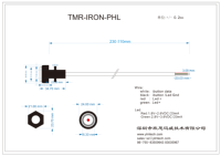 Lecteur IRON TMR-IRON-PLH avec sonde IButton et LED, anti-vibration, anti-malcontact, auto-alignant pour une utilisation à une main