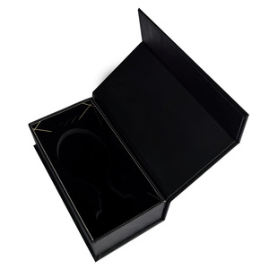 黄金压花定制刚性可折叠纸板包装磁性礼品包装纸盒带泡沫插入定制内切口 - Product Image 1