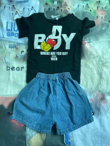 Conjunto de Verano con Estampado Floral de Moda para Niños, Ropa Infantil Informal de Marca Papa t, Venta al por Mayor - Product Image 3