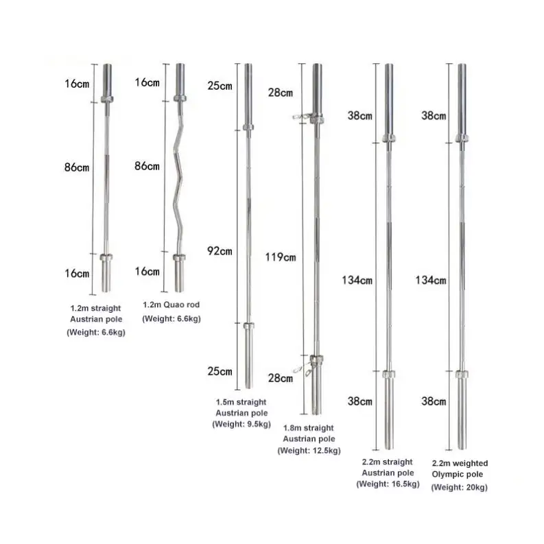 Competitie Oly Barbell Bar Voor Mannen Met 8 Met Maximale Belasting 800Kg