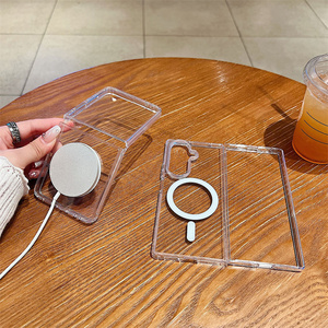 Pour Samsung <span class=keywords><strong>Z</strong></span> <span class=keywords><strong>Fold</strong></span> 7 étui en acrylique transparent transparent PC TPU couverture de charge sans fil magnétique pour Samsung Galaxy <span class=keywords><strong>Z</strong></span> Fold7 6 5 4 <span class=keywords><strong>3</strong></span> - Product Image 5