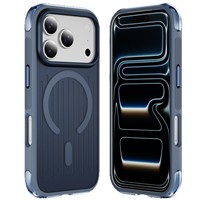 Coque de téléphone magnétique antichoc pour iPhone 18 17 Pro Max, avec coussin d'air, robuste, texture antidérapante, compatible charge sans fil, TPU+PC