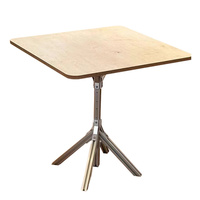 Nouvelle table à manger et table basse en aluminium de conception industrielle avec pieds en forme de fourche, pour la maison, les magasins et les espaces commerciaux