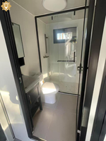 Conteneurs de villégiature de 20 pieds avec électricité solaire, pliables et extensibles, maison conteneur avec salle de bain et cuisine, préfabriquée de luxe