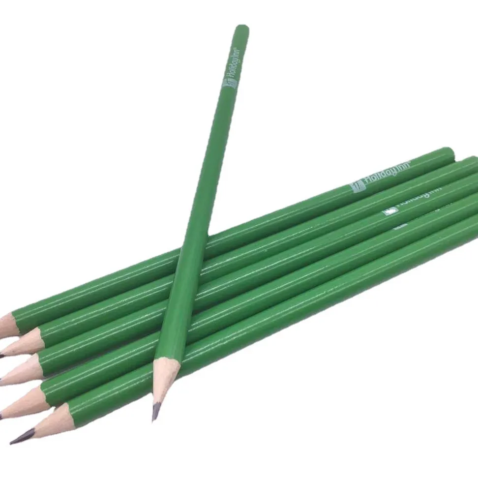 Gros Retour à l'école pas cher prix en bois sur mesure cadeau crayon 7 pouces HB 2B 2H plomb hexagonales ronde Triangle crayon