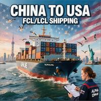 Exportation de Chine vers les États-Unis/Amérique, transport maritime porte-à-porte, logistique par fret maritime pour LCL FCL avec DDP DAP