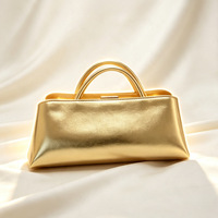 Sac à main décontracté en PU de luxe léger pour femme, nouveau style, fermeture métallique, fourre-tout structuré vintage, doublure en polyester