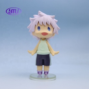 Figuras Chibi de <span class=keywords><strong>HUNTERxHUNTER</strong></span>, Gon Freecss y Killua Zoldyck, Lindas Figuras de Anime de PVC con Ojos Grandes, Versión Q (GSC Hello), Regalo Coleccionable - Product Image 5