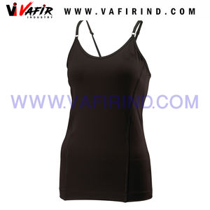 2023 señoras Casual Fitness Singlet transpirable Jersey Yoga Tank Top con decoración bordada - Product Image 5