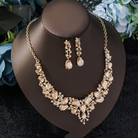 Collier et boucles d'oreilles vintage en forme de goutte d'eau, bijoux de mariage pakistanais Yuminglai, perles afghanes, kiribatiennes, turques, pour femmes