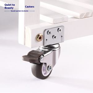 Personalizado OEM Cross-Border Universal 1 pulgada en forma de L estante de flores Mesa <span class=keywords><strong>Cuna</strong></span> <span class=keywords><strong>Ruedas</strong></span> de ángulo recto con <span class=keywords><strong>ruedas</strong></span> laterales de plástico - Product Image 3