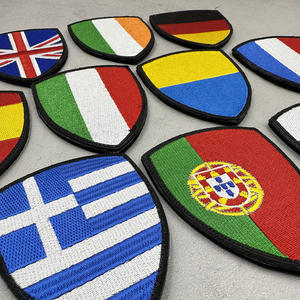 도매 전술 패치 야외 가방 스티커 크로스 국경 자수 국기 천 벨크로 배지 완장 액세서리 - Product Image 2