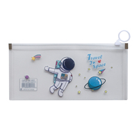 Portefeuilles en plastique Dossiers DL Zip Portefeuilles Sacs à fermeture éclair en plastique pour école bureau maison Uae