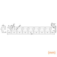 Plaque de montage en rack CNBear 6632U en métal ventilée et flexible, 1U, 8 ports, série D