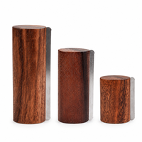 Grattoir à sueur en bois de noyer YAOYUE pour chevaux, lame en acier inoxydable, manche rouge-brun, soin des griffes, 3 tailles : 20/12/6,5 cm