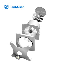 Ventilateur d'extraction pour toilettes commerciales légères 150 mm (6 pouces) avec roulement à billes, lumière intégrée et fixation flexible pour la vente en gros mondiale