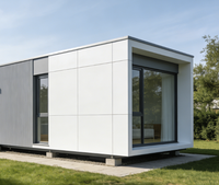 Maison préfabriquée en panneaux sandwich en acier pliables de 2 à 5 chambres, 20 pieds, 40 pieds, design moderne, hôtel, villa