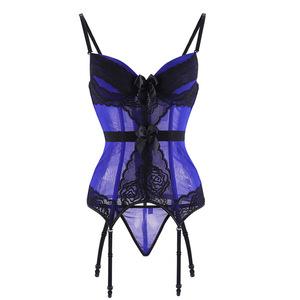 Corsé de encaje negro de calidad para mujer, lencería Sexy de talla grande, corsés de pecho grande y corpiño, lencería para mujer - Product Image 2