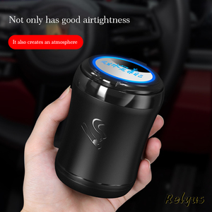 Cendrier lumineux Led avec Logo de voiture personnalisé, <span class=keywords><strong>Blu</strong></span>-<span class=keywords><strong>ray</strong></span>, avec lumière d'ambiance colorée, boîte de porte-Cigarette ignifuge - Product Image 4