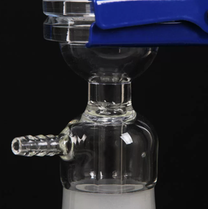 Ensemble de filtration sous vide en verre pour laboratoire, avec filtre à noyau de sable et coupelle de 300 ml + 1000 ml, compatible avec membrane filtrante de 47/55 mm - Product Image 3