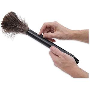 Plumeau à plumes Boardwalk BWK914FD, 9 à 14 pouces, manche rétractable en plastique, couleur noire - Product Image 4