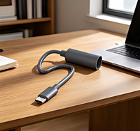 Câble d'alimentation court Starlink Mini Type C vers DC femelle, câble d'alimentation étanche USB C vers DC 5521 pour Starlink Mini
