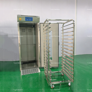 Étuve de fermentation professionnelle automatique à pulvérisation sur chariot en acier inoxydable, 15, 32, 64, 128 plateaux pour la fermentation de la pâte - Product Image 6