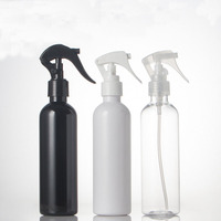 Bouteilles en plastique PET vides de 250ml avec tête de pulvérisation à gâchette pour les soins capillaires, détergent nettoyant