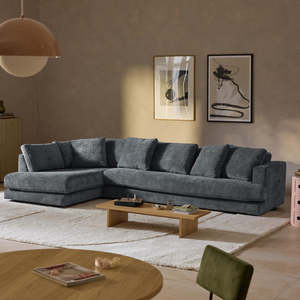 Juego de Sofás Seccionales <span class=keywords><strong>en</strong></span> Forma de L de Tela Crema Estilo Nórdico Minimalista, Sofá Modular Contemporáneo para Sala de Estar, Apartamento, Hotel, Salón - Product Image 2