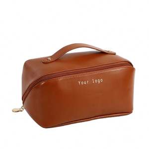 Custom logo Women Waterproof Travel Toiletry <b>Make</b> <b>up</b> <b>Case</b> Skincare Cosmetic <b>Vanity</b> Pouch Beauty Accessories Wash Makeup Bags - Product Image 1