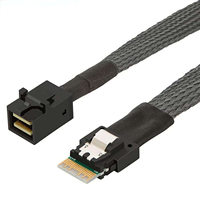 Câble de raccordement pour serveur SFF-8654 4i vers SFF-8643 Mini SAS, assemblage de câbles haute vitesse pour systèmes de stockage et RAID