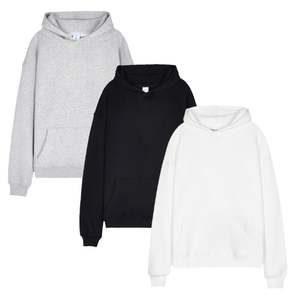 Sweat à capuche de haute qualité avec logo personnalisé, 100% coton, en molleton français, unisexe, personnalisable, épais, surdimensionné, pour homme - Product Image 1