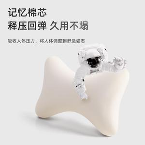 Almohada de soporte lumbar de algodón con memoria, tamaño estándar, funda de algodón puro, firmeza media, para asiento de coche de oficina, uso en las cuatro estaciones - Product Image 1