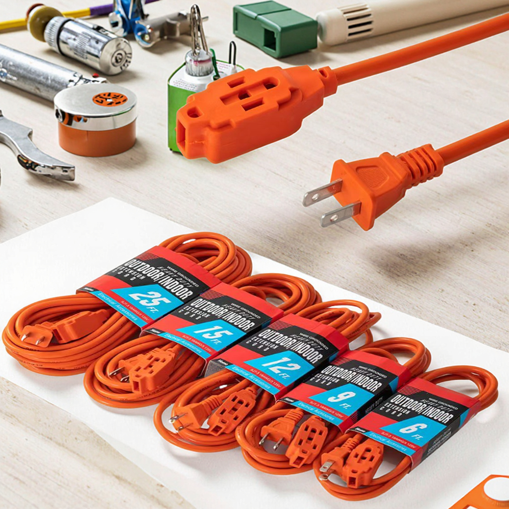 5M Garden Extension Lead, Twin Socket Power Cable
