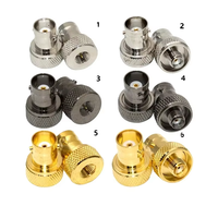 Adaptador de conector BNC hembra a Sma hembra negro adaptadores de antena para Baofeng Radio 2, 2, 2, 2, 2, 2, 2, 2, 3, 2, 4, 2, 2, 3, 2, 4