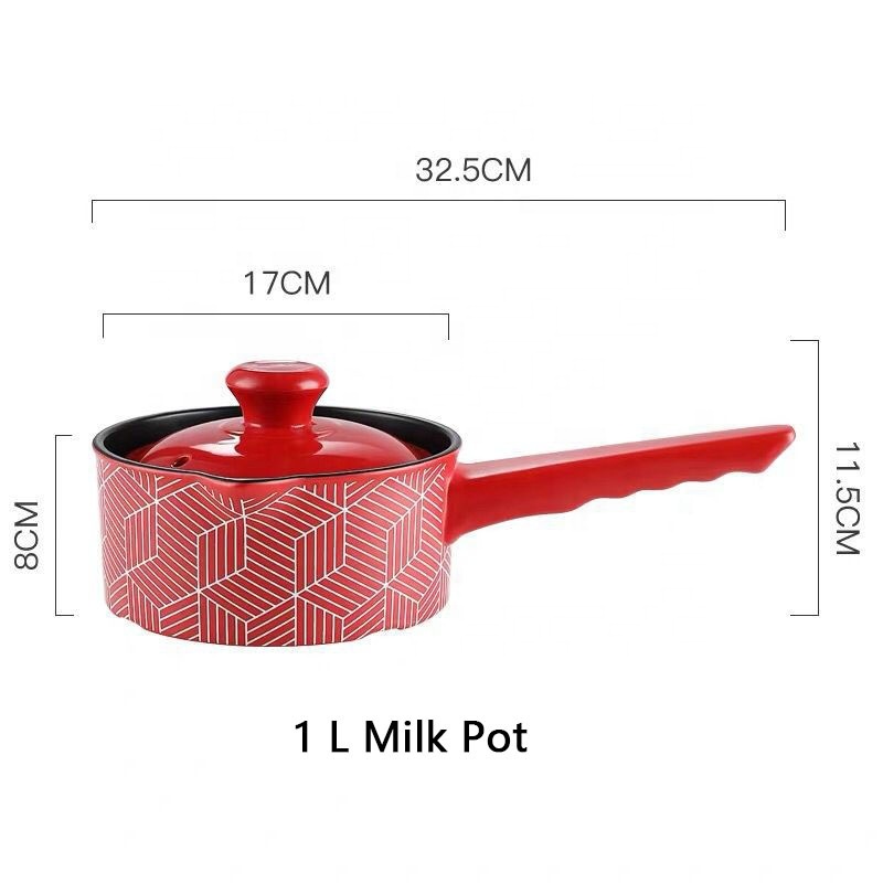 Uncoated Ceramic Casserole Pot – Spodumene Milk & Soup Cooking Pot for Open Fire Use - View 3