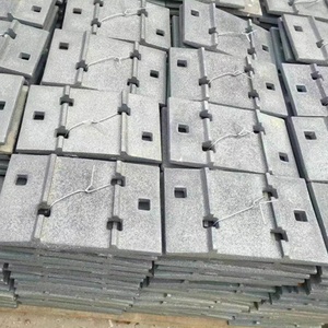 Nuevos accesorios ferroviarios Placa de amarre de ferrocarril Placa base de riel de acero para durmientes - Product Image 1