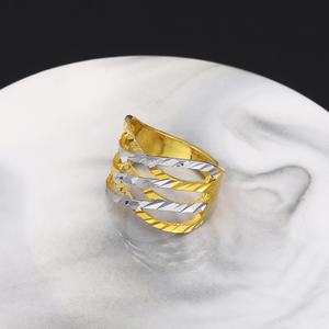 Anillo de Boda Jxx al por Mayor en Tono Oro 24K, Joyería Clásica de Latón Dorado para Mujeres y Hombres - Product Image 6
