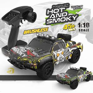 Voiture de course RC tout-terrain 4x4 électrique 2,4G à grande vitesse (50-60 km/h) avec moteur brushless ESC SJY-301E à l'échelle 1/18 et 4 canaux - Product Image 3