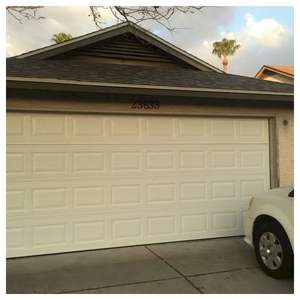 <span class=keywords><strong>Porte</strong></span> de garage <span class=keywords><strong>sectionnelle</strong></span> anti-pincement pour maison familiale - Fonction de fermeture douce protège les enfants et les animaux domestiques - Product Image 3