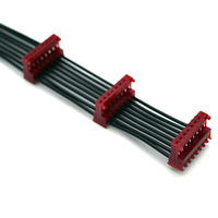 Cable flexible con conector hembra multipin IDC 26AWG UL1007 VW-1 termorretráctil RoHS para electrónica personalizada