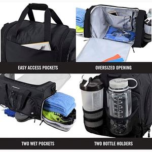 Free Sample Hot Sell Outdoor Fashion Fitness <b>Bag</b> High Capacity <b>Carrier</b> <b>Bag</b> Portable Travel Folding Shoe <b>Storage</b> Duffel <b>Bag</b> - Product Image 2