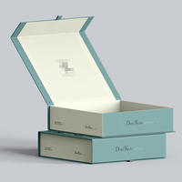 Boîte cadeau en carton ondulé écologique et recyclable, impression offset avec logo personnalisé, boîte en papier pliable pour l'artisanat