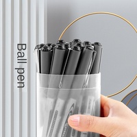Stylo à bille en plastique Snow PVR155 pour le commerce extérieur, encre liquide noire 0,5 mm, séchage rapide, pour les étudiants, les entreprises et les bureaux