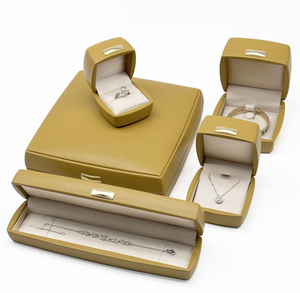 Caja de Almacenamiento de Joyería de Cuero PU al por Mayor en Varios Tamaños, Caja de Regalo para Exhibición de Joyas con Interior de Franela Premium - Product Image 4