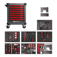 Chariot à outils de haute qualité à 8 tiroirs avec un ensemble d'outils à main CR-V de 400 pièces pour la réparation automobile