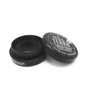 Boîte à bonbons en fer blanc TERRA, résistante aux enfants, écologique, forme courbée, surface laquée mate, impression sur surface incurvée, bouchon couronne - Product Image 3