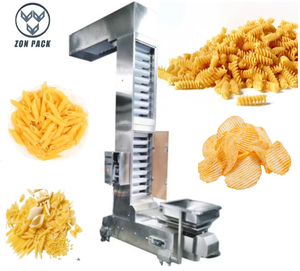 Convoyeur à vis sans fin de type Z en PVC 304SS, machine d'emballage, vitesse réglable, durable pour les macaronis italiens - Product Image 1